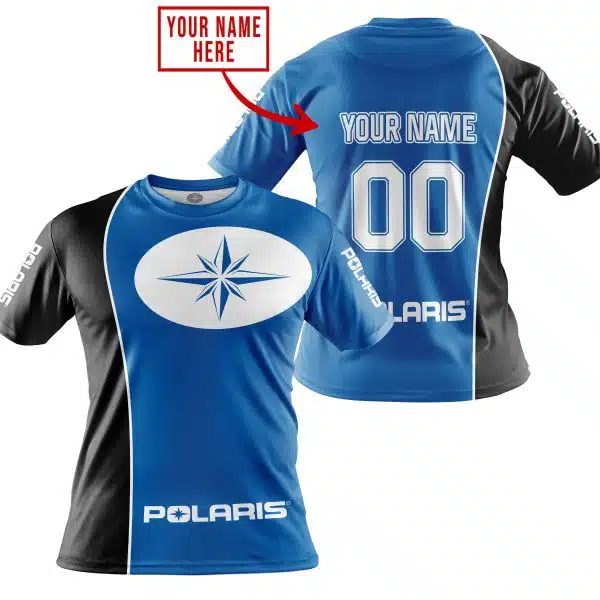 Limited Edition - Custom Name Motocrocss V2 - Polaris - Blue - Image 3
