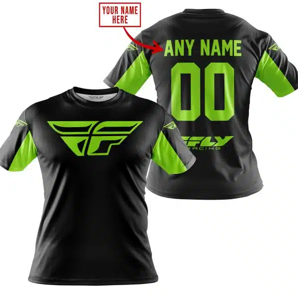 Custom Name Racing - Limited Edition - Fly Racing- Green 1 - Image 3