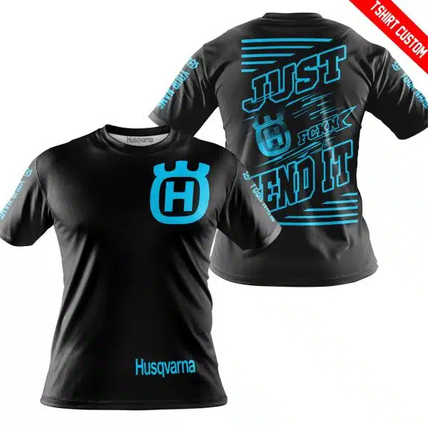 Premium Just Fckn Gonna Send It - Custom Name - Husqvarna - Sky Blue Black - Image 8