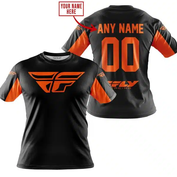 Custom Name Racing - Limited Edition - Fly Racing- Orange - Image 4