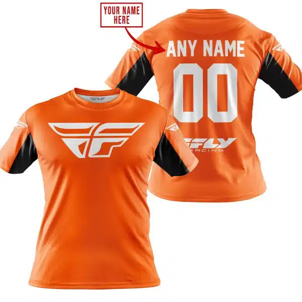 Custom Name Racing - Limited Edition - Fly Racing- Orange V2 - Image 4