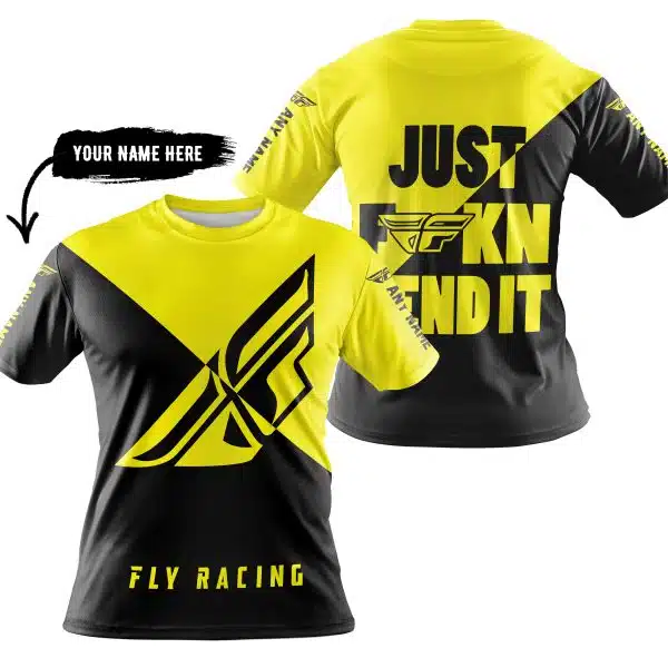 Just Fkcn Send It - 3d All Over Printed - Fly Racing Yellow - Image 3