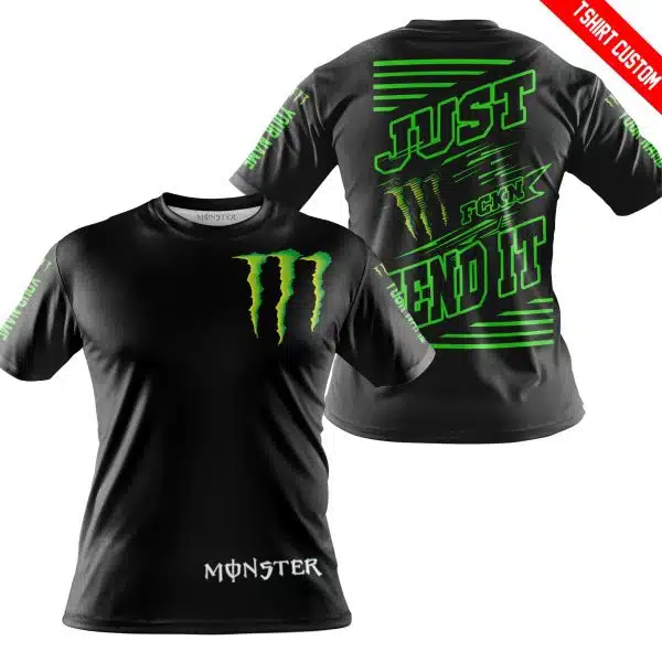 Premium Just Fckn Gonna Send It - Custom Name - Monster Energy - Green Black - Image 7
