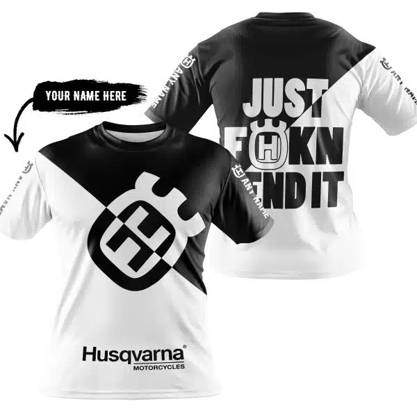 Just Fkcn Send It - 3d All Over Printed - Husqvarna Black - Image 3