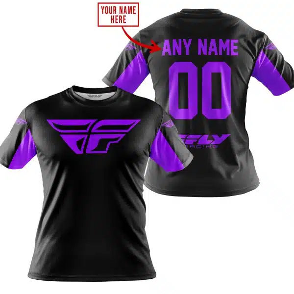 Custom Name Racing - Limited Edition - Fly Racing- Purple - Image 4