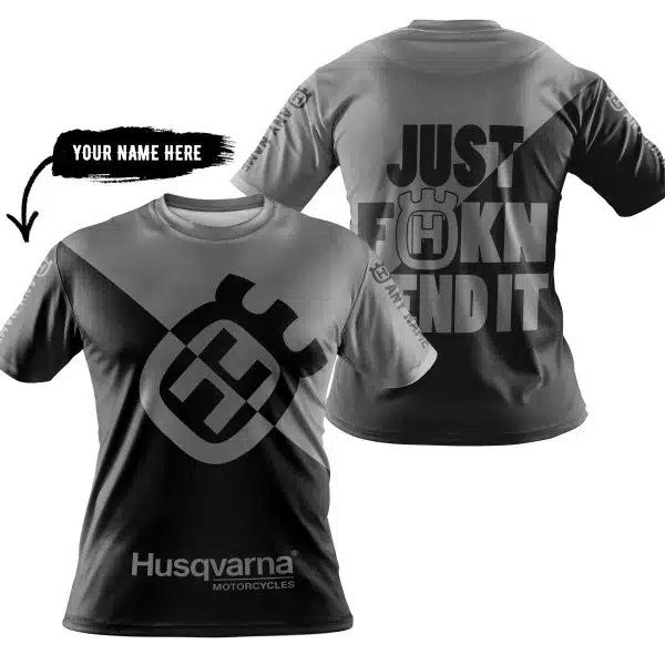 Just Fkcn Send It - 3d All Over Printed - Husqvarna Grey - Image 3