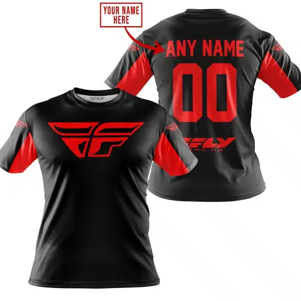Custom Name Racing - Limited Edition - Fly Racing- Red - Image 4