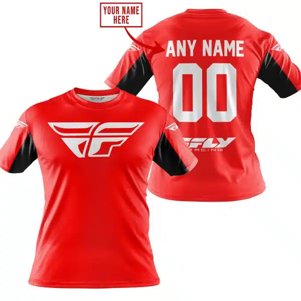 Custom Name Racing - Limited Edition - Fly Racing- Red V2 - Image 4
