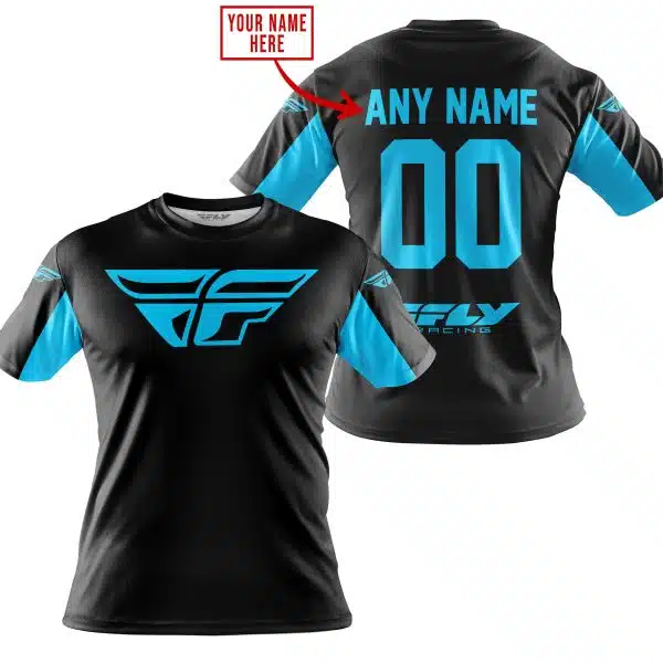Custom Name Racing - Limited Edition - Fly Racing- Sky Blue - Image 4