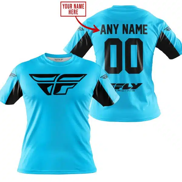 Custom Name Racing - Limited Edition - Fly Racing- Sky Blue V2 - Image 4