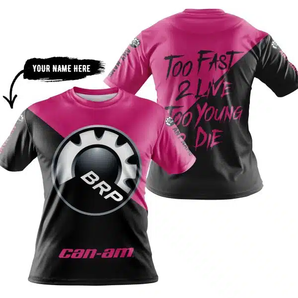Too Fast To Live Too Young To Die - 3d All Over Printed - Can Am Pink 1 - Image 3