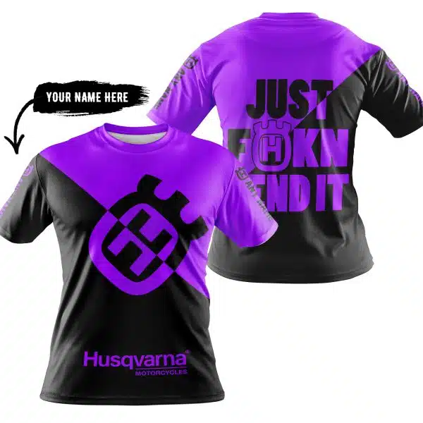 Just Fkcn Send It - 3d All Over Printed - Husqvarna Purple - Image 3