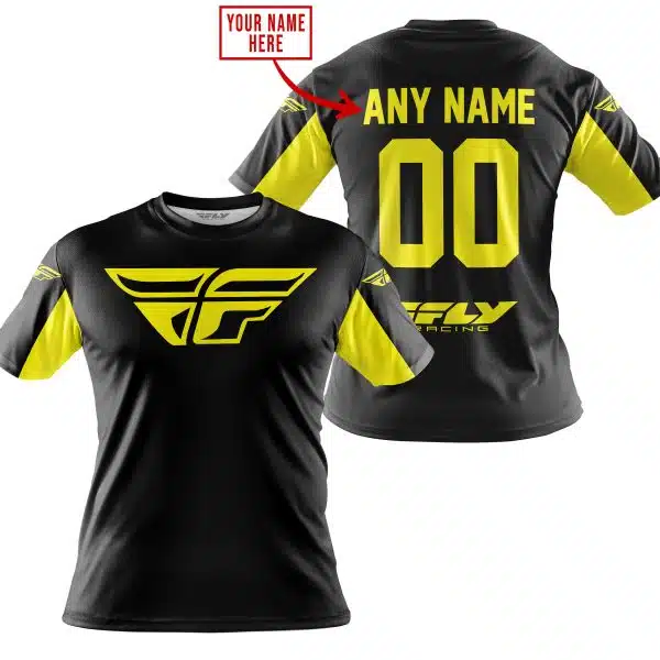 Custom Name Racing - Limited Edition - Fly Racing- Yellow - Image 4
