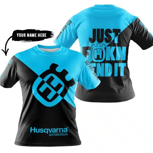 Just Fkcn Send It - 3d All Over Printed - Husqvarna Sky Blue - Image 3