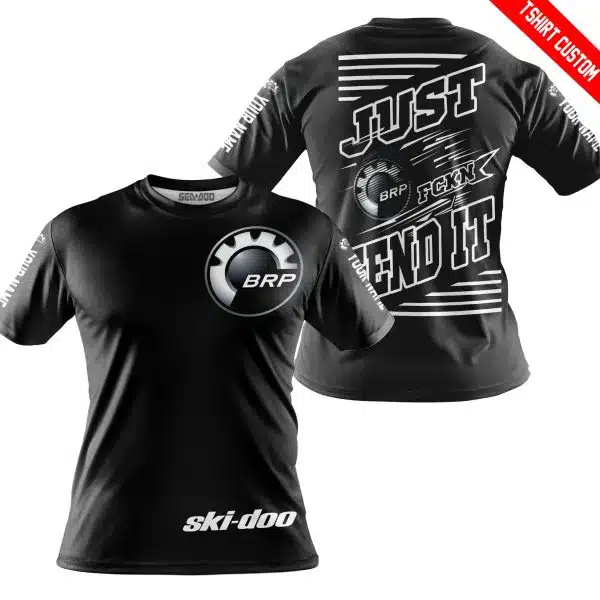 Premium Just Fckn Gonna Send It - Custom Name - Ski Doo - White Black - Image 8