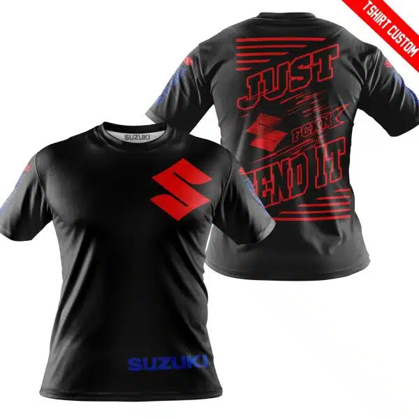 Premium Just Fckn Gonna Send It - Custom Name - Suzuki - Red Black - Image 8