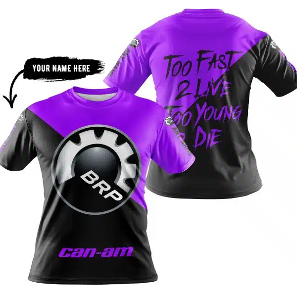 Too Fast To Live Too Young To Die - 3d All Over Printed - Can Am Purple - Image 3