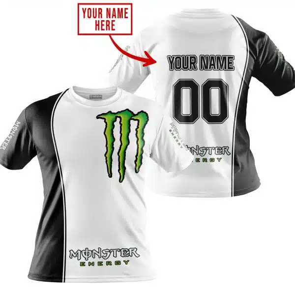 Limited Edition - Custom Name Motocrocss V2 - Monster  Energy - Image 4