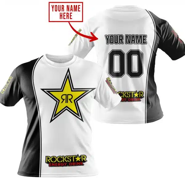 Limited Edition - Custom Name Motocrocss V2 - Rockstar Energy - Image 3