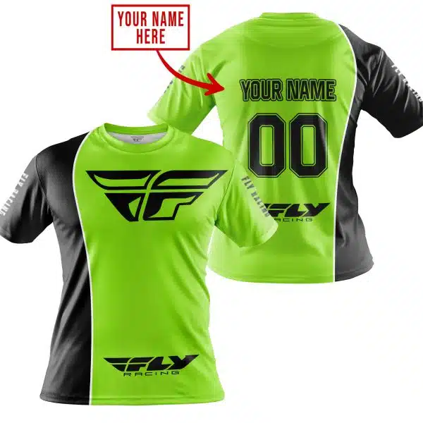 Limited Edition - Custom Name Motocrocss V2 - Fly Racing Green 1 - Image 3