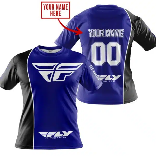 Limited Edition - Custom Name Motocrocss V2 - Fly Racing Navy - Image 3