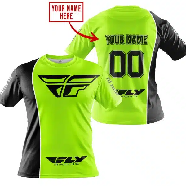 Limited Edition - Custom Name Motocrocss V2 - Fly Racing Neon - Image 3