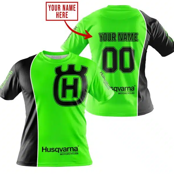 Limited Edition - Custom Name Motocrocss V2 - Husqvarna Green - Image 3
