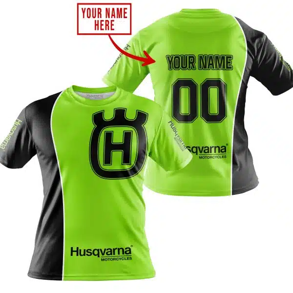 Limited Edition - Custom Name Motocrocss V2 - Husqvarna Green 1 - Image 3