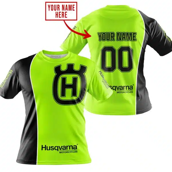 Limited Edition - Custom Name Motocrocss V2 - Husqvarna Neon - Image 3