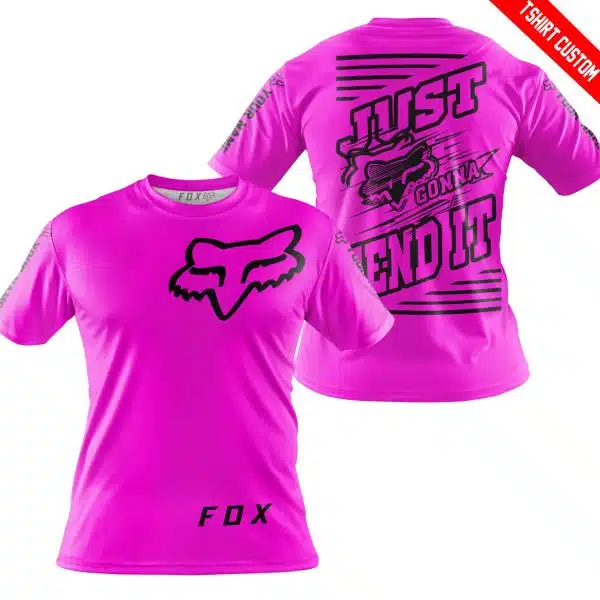 Premium Just Fckn Gonna Send It – Custom Name – Fox – Pink - Image 4