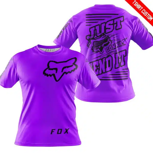 Premium Just Fckn Gonna Send It – Custom Name – Fox – Purple - Image 4