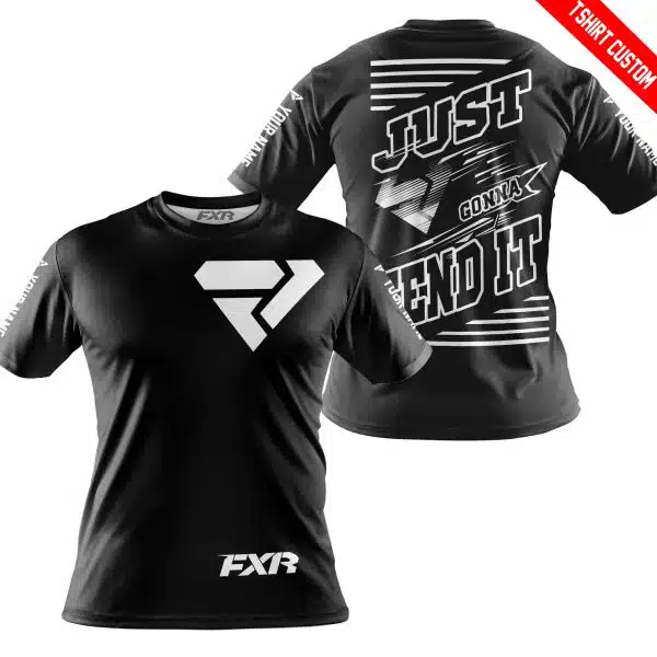 Premium Just Fckn Gonna Send It - Custom Name - Fxr Racing - White Black - Image 7