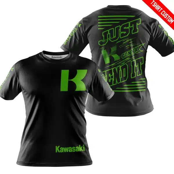 Premium Just Fckn Gonna Send It - Custom Name - Kawasaki - Green Black - Image 7