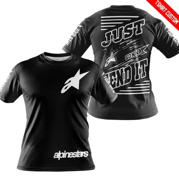 Premium Just Fckn Gonna Send It - Custom Name - Alpinestars - White Black - Image 7