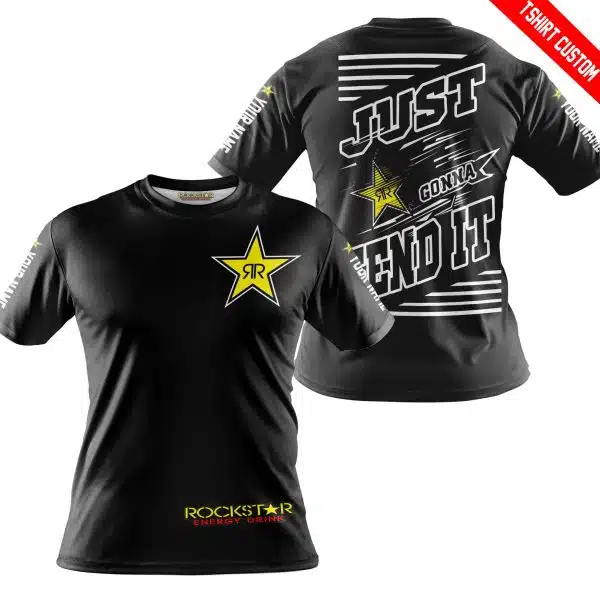 Premium Just Fckn Gonna Send It - Custom Name - Rockstar Energy - White Black - Image 7