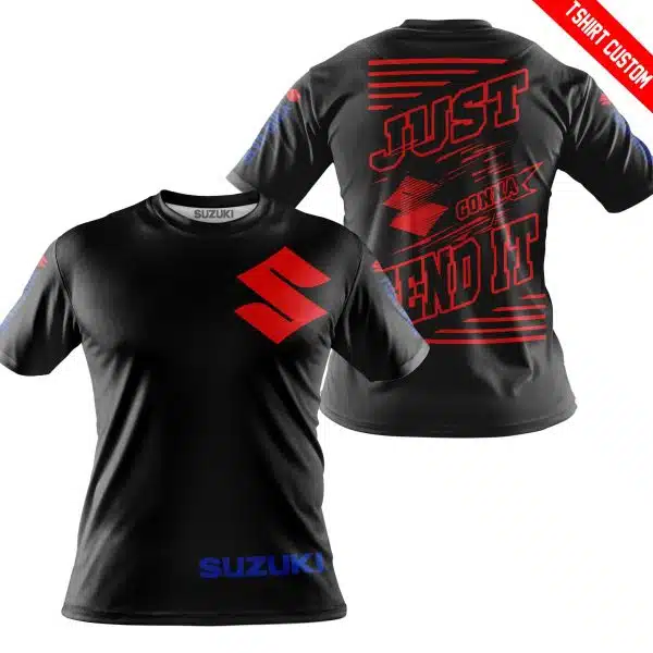 Premium Just Fckn Gonna Send It - Custom Name - Suzuki - Red Black - Image 7