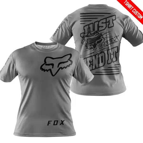 Premium Just Fckn Gonna Send It – Custom Name – Fox – Grey - Image 4