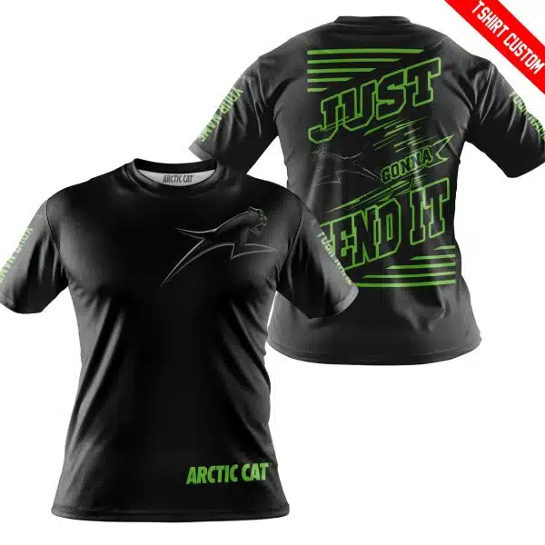 Premium Just Fckn Gonna Send It - Custom Name - Arctic Cat - Green Black - Image 6