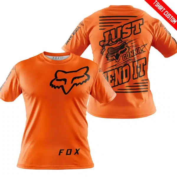 Premium Just Fckn Gonna Send It – Custom Name – Fox – Orange - Image 4