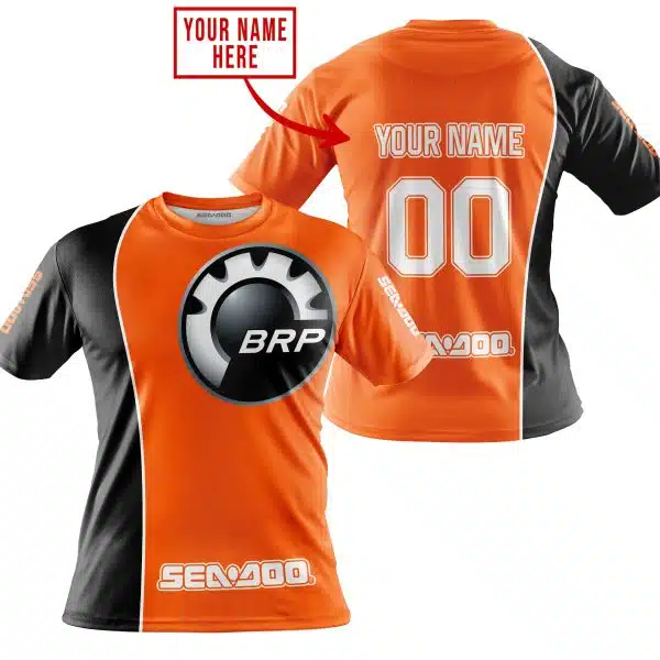 Limited Edition - Custom Name Motocrocss V2 - Sea Doo - Orange - Image 3