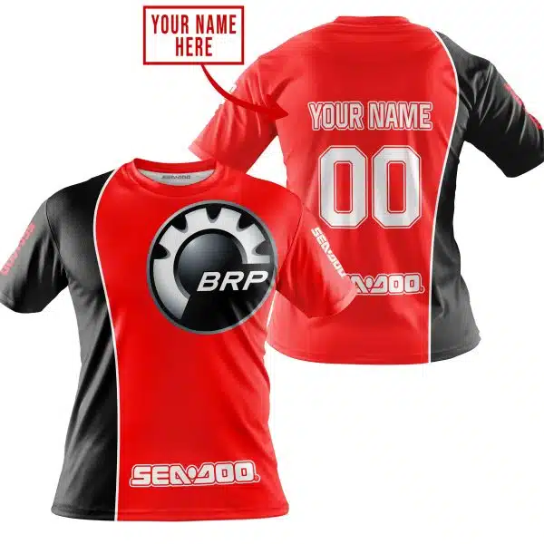 Limited Edition - Custom Name Motocrocss V2 - Sea Doo - Red - Image 3