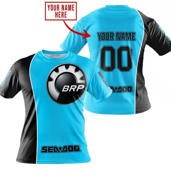Limited Edition - Custom Name Motocrocss V2 - Sea Doo - Sky Blue - Image 3
