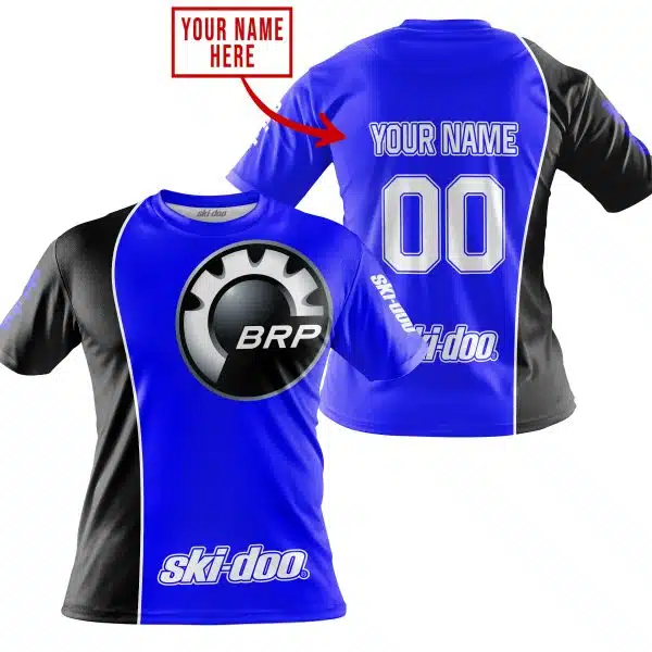 Limited Edition - Custom Name Motocrocss V2 - Ski Doo - Blue - Image 3