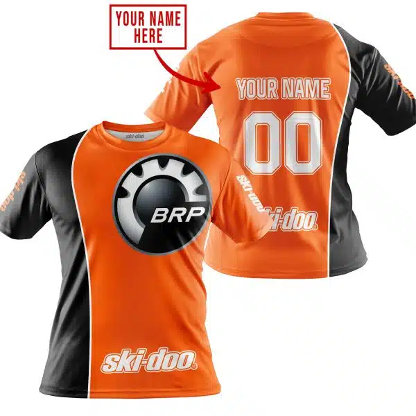 Limited Edition - Custom Name Motocrocss V2 - Ski Doo - Orange - Image 4