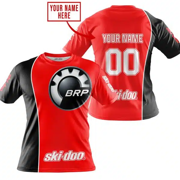 Limited Edition - Custom Name Motocrocss V2 - Ski Doo - Red - Image 3