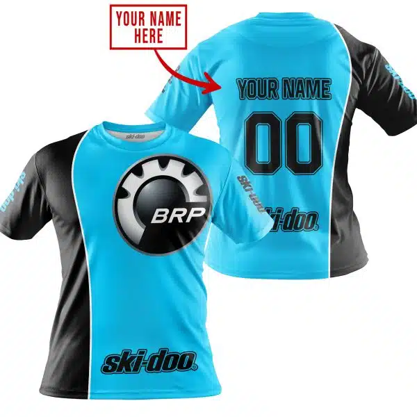 Limited Edition - Custom Name Motocrocss V2 - Ski Doo - Sky Blue - Image 3