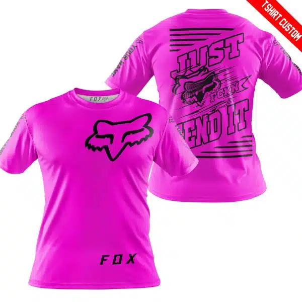 Premium Just Fckn Gonna Send It – Custom Name – Fox – Pink - Image 3