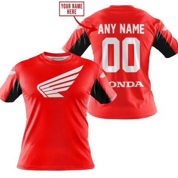 Custom Name Racing - Limited Edition - Honda - Red V2 - Image 4