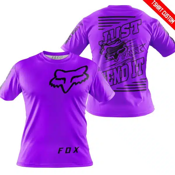 Premium Just Fckn Gonna Send It – Custom Name – Fox – Purple - Image 3