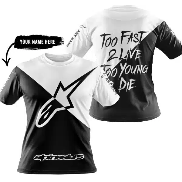 Too Fast To Live Too Young To Die - 3d All Over Printed - Alpinestars - Image 3